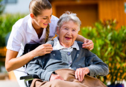 grandma on her wheelchair